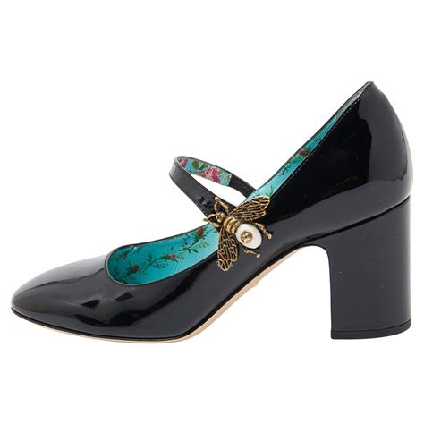 Gucci Lois Bee Mary Jane Pumps 